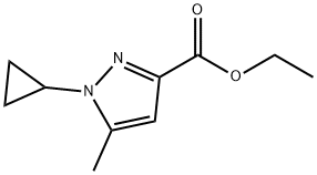 1-环丙基-5-甲基-1H-吡唑-3-甲酸乙酯 结构式