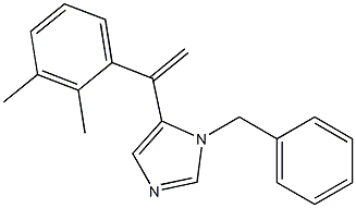 5-(1-(2,3-二甲基苯基)乙烯基)-1-苄基-1H-咪唑 结构式