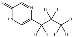 2-Hydroxy-5-(n-propyl-d7)-pyrazine 结构式