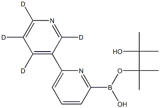 6-(3-Pyridyl-d4)-pyridine-2-boronic acid pinacol ester 结构式