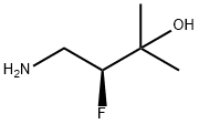 (S)-4-氨基-3-氟-2-甲基丁烷-2-醇 结构式