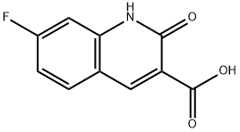 7-氟-2-氧代-1,2-二氢喹啉-3-羧酸 结构式