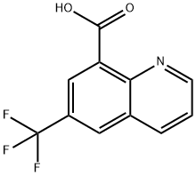 6-(三氟甲基)喹啉-8-羧酸 结构式