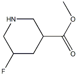 5-氟哌啶-3-羧酸甲酯 结构式