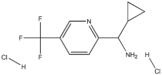 Cyclopropyl[5-(trifluoromethyl)pyridin-2-yl]methanamine dihydrochloride 结构式