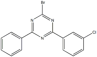 2-溴-4-(3-氯苯基)-6-苯基-1,3,5-三嗪 结构式