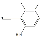 6-氨基-2,3-二氟苯腈 结构式