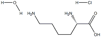 L-LYSINE:HCL:H2O (14N2, 99.99%) 结构式