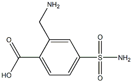 2-(aminomethyl)-4-sulfamoylbenzoic acid 结构式