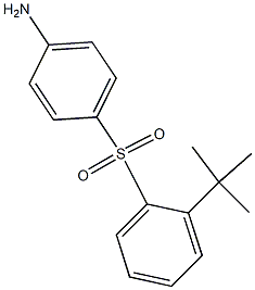 4-((2-(tert-butyl)phenyl)sulfonyl)aniline 结构式