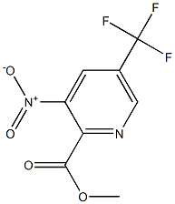 methyl 3-nitro-5-(trifluoromethyl)picolinate 结构式