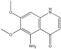 5-Amino-6,7-dimethoxy-1H-quinolin-4-one 结构式