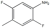 2,5-difluoro-4-methylbenzenamine 结构式