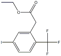 Ethyl 5-iodo-2-(trifluoromethyl)phenylacetate 结构式