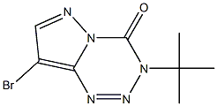 8-bromo-3-(tert-butyl)pyrazolo[5,1-d][1,2,3,5]tetrazin-4(3H)-one 结构式