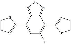 4,7-二(噻吩基-2-)-5-氟-2,1,3-苯并噻二唑 结构式