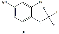 2,6-二溴-4-氨基三氟甲氧基苯 结构式