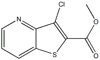 3-Chloro-thieno[3,2-b]pyridine-2-carboxylic acid methyl ester 结构式