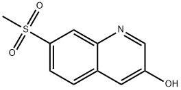 7-(甲基磺酰基)喹啉-3-醇 结构式