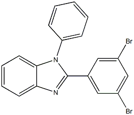 2-(3,5-dibromophenyl)-1-phenyl-1H-benzo[d]imidazole 结构式