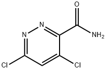 4,6-dichloropyridazine-3-carboxamide 结构式