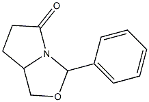 3-Phenyl-tetrahydro-pyrrolo[1,2-c]oxazol-5-one 结构式