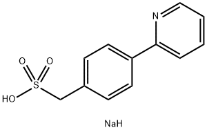 [4-(吡啶-2-基)苯基]甲磺酸钠 结构式