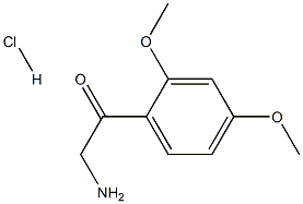 Α-氨基-2,4-二甲氧基苯乙酮盐酸盐 结构式