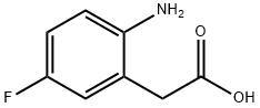 2-氨基-5-氟苯乙酸 结构式