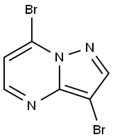 3,7-Dibromopyrazolo[1,5-a]pyrimidine 结构式