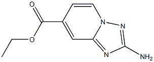 Ethyl 2-amino-[1,2,4]triazolo[1,5-a]pyridine-7-carboxylate 结构式