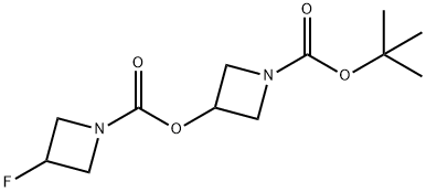 1-(tert-butoxycarbonyl)azetidin-3-yl 3-fluoroazetidine-1-carboxylate 结构式