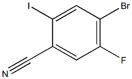 4-溴-2-碘-5-氟苯腈 结构式