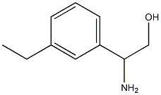 2-AMINO-2-(3-ETHYLPHENYL)ETHAN-1-OL 结构式