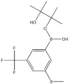 3-甲硫基-5-三氟甲基苯硼酸频那醇酯 结构式