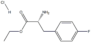 (R)-Ethyl 2-amino-3-(4-fluorophenyl)propanoate hydrochloride 结构式