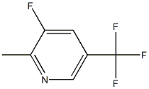 2-甲基-3-氟-5-三氟甲基吡啶 结构式