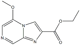 5-Methoxy-imidazo[1,2-a]pyrazine-2-carboxylic acid ethyl ester 结构式