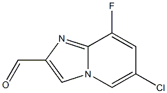 6-Chloro-8-fluoro-imidazo[1,2-a]pyridine-2-carbaldehyde 结构式