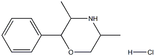 3,5-dimethyl-2-phenylmorpholine hydrochloride 结构式