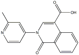 2-(2-methylpyridin-4-yl)-1-oxo-1,2-dihydroisoquinoline-4-carboxylic acid 结构式