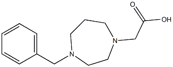 2-(4-苄基-1,4-二氮杂环庚烷-1-基)乙酸 结构式