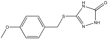 3-(4-methoxybenzylthio)-1H-1,2,4-triazol-5(4H)-one 结构式