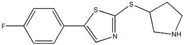 5-(4-fluorophenyl)-2-(pyrrolidin-3-ylthio)thiazole 结构式