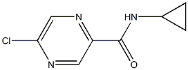 5-chloro-N-cyclopropylpyrazine-2-carboxamide 结构式