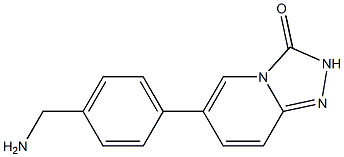6-(4-(aminomethyl)phenyl)-[1,2,4]triazolo[4,3-a]pyridin-3(2H)-one 结构式