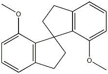 7,7'-dimethoxy-2,2',3,3'-tetrahydro-1,1'-spirobi[indene] 结构式