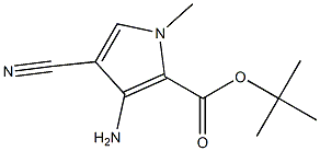 tert-butyl 3-amino-4-cyano-1-methyl-1H-pyrrole-2-carboxylate 结构式