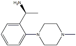 (S)-1-(2-(4-methylpiperazin-1-yl)phenyl)ethanamine 结构式