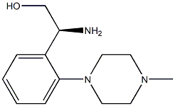(S)-2-amino-2-(2-(4-methylpiperazin-1-yl)phenyl)ethanol 结构式